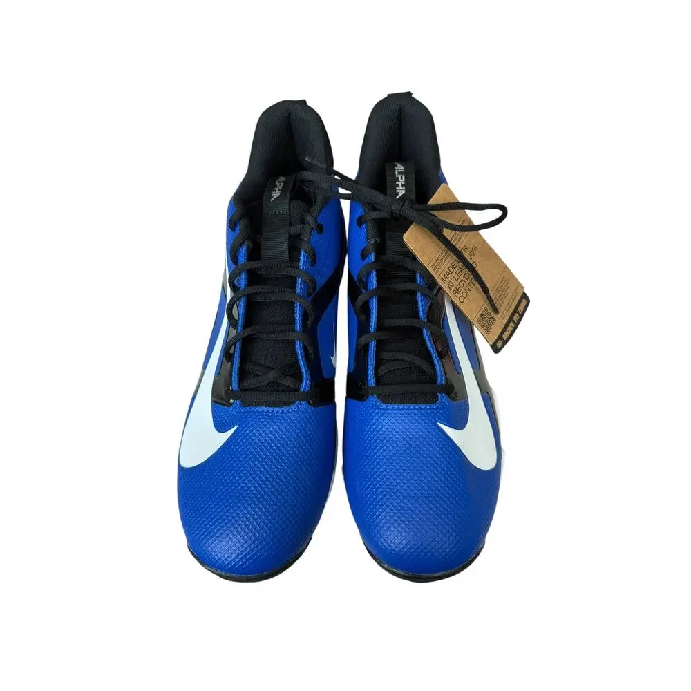 Nike Men's Hyper Royal Blue Alpha Menace 4 Shark Football Cleats Size 12